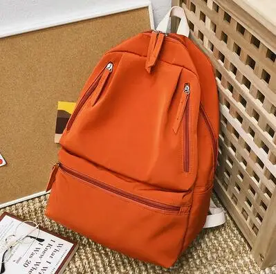 JOYPESSIE, модные женские нейлоновые водонепроницаемые Рюкзаки для подростков, школьные сумки для девочек, студенческий рюкзак, женский рюкзак - Цвет: orange MXJ1353