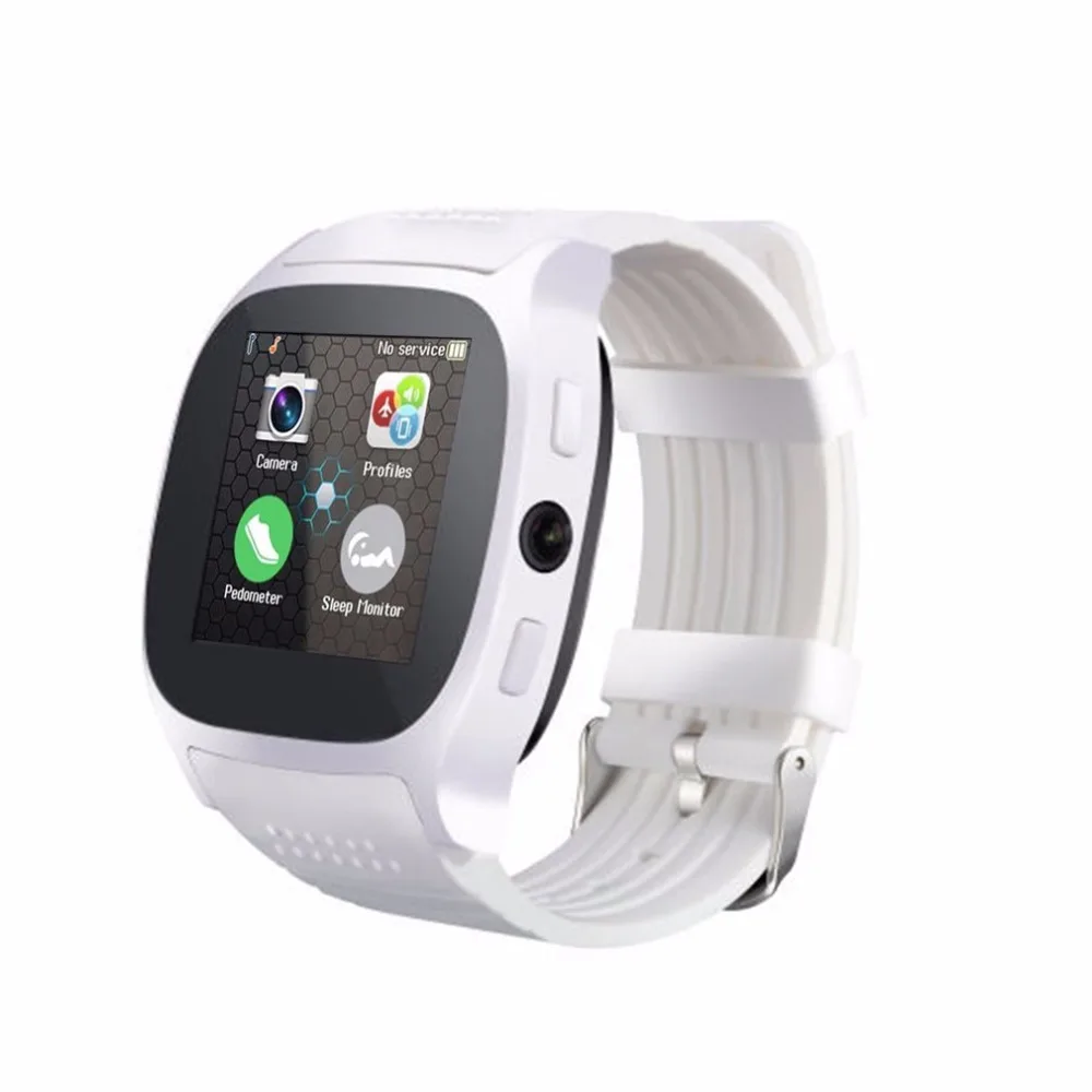 

T8 Bluetooth 1.5 Inch TFT LCD Touch Screen Smart Watch With Camera Facebook Whatsapp Support SIM TF Card Call Smartwatch