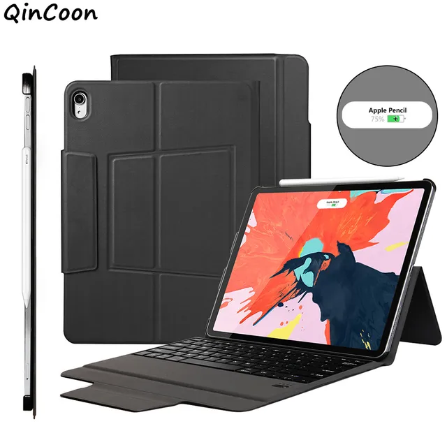 Wireless Keyboard Business Case Support Charging for iPad pro 11 2018 pro 12.9 2018
