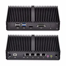 Fanless font b Mini b font font b PC b font 4 Gigabit Lan Ethernet NIC