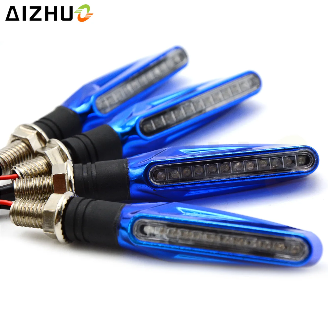 4PCS Universal Motorcycle Turn Signal Light 12V LED Motorbike Blinker Lamp Decorative Light For Honda Suzuki Yamaha Kawasaki KTM