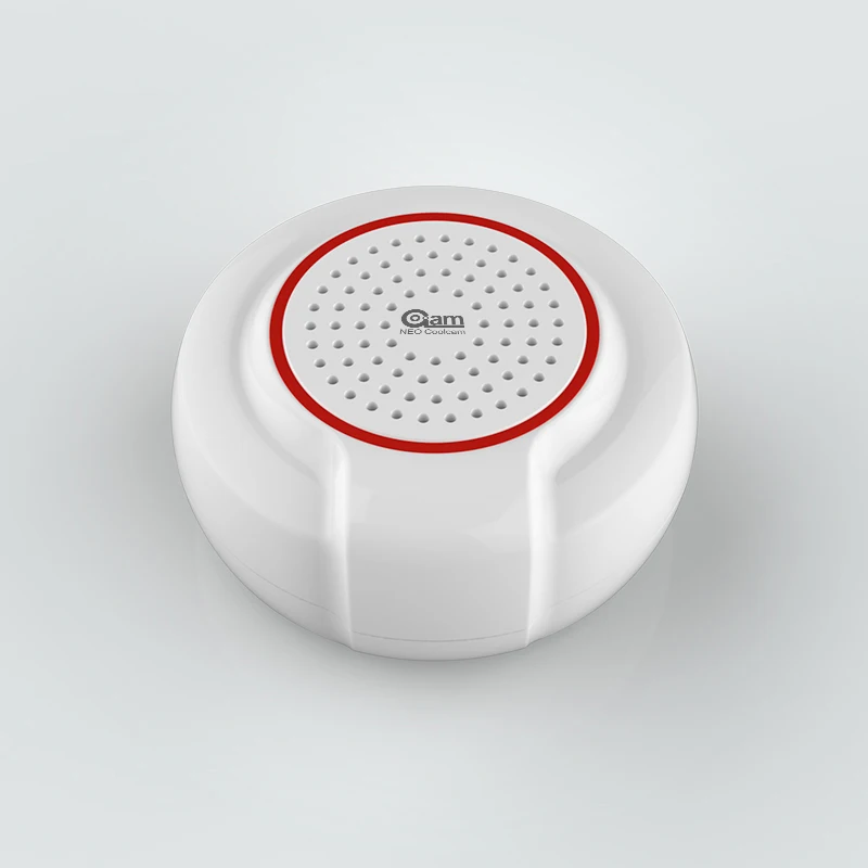 NEO Coolcam NAS-AB01Z Z-Wave Wireless Siren Alarm Sensor Compatible with Z-Wave Plus Sensor Alarm Home Automation Alarm