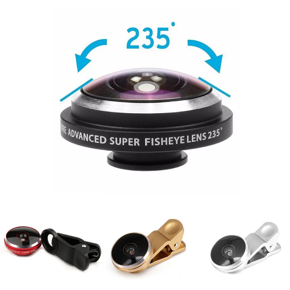 Universal Wide Angle 235 Degree Super Fisheye Lens for Iphone 6 6s 6s