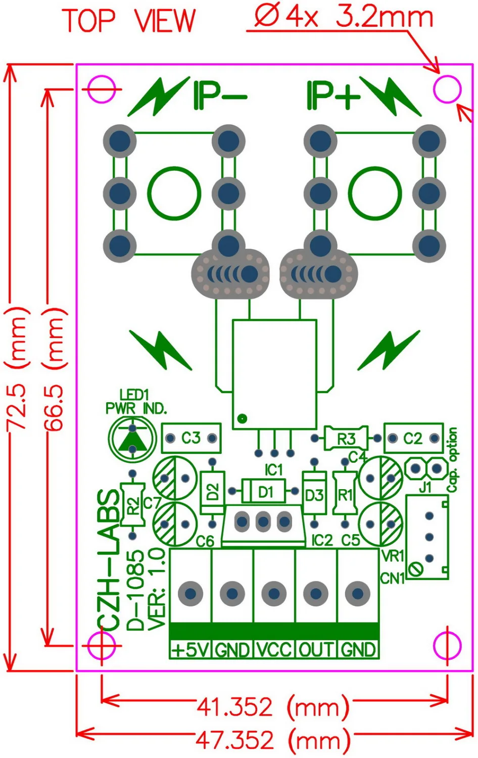 Монтажная панель +/ 100 Ампер AC/DC модуль датчика тока на основе ACS758|current sensor|dc current