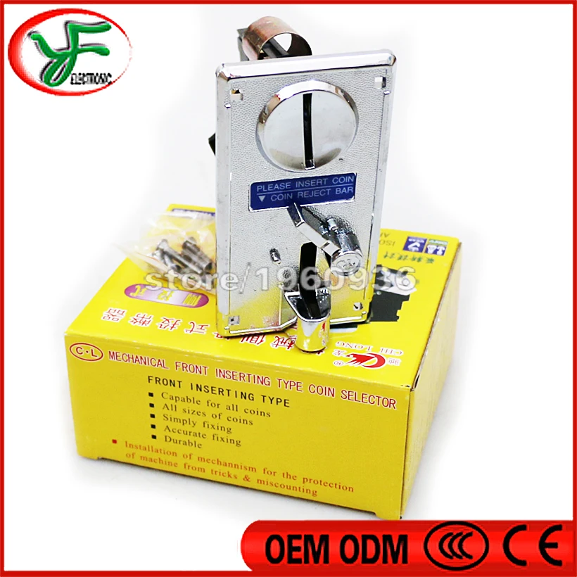 

10 pcs Mechanical front inserting type coin selector acceptor for Jamma mame arcade cabinet accessories with needle microswitch
