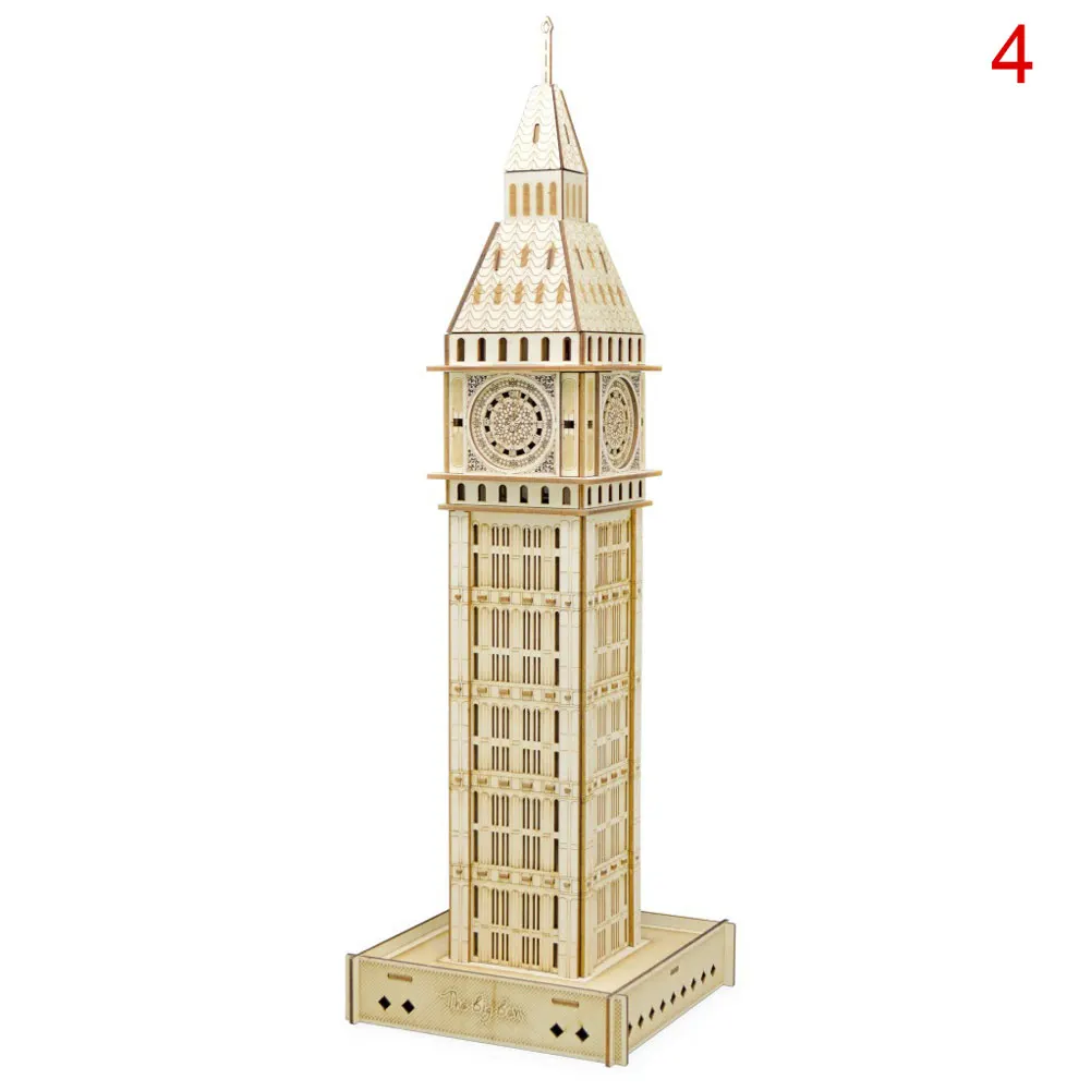 3D Строительная головоломка модель игрушки Мир сувенир башня мост Модель