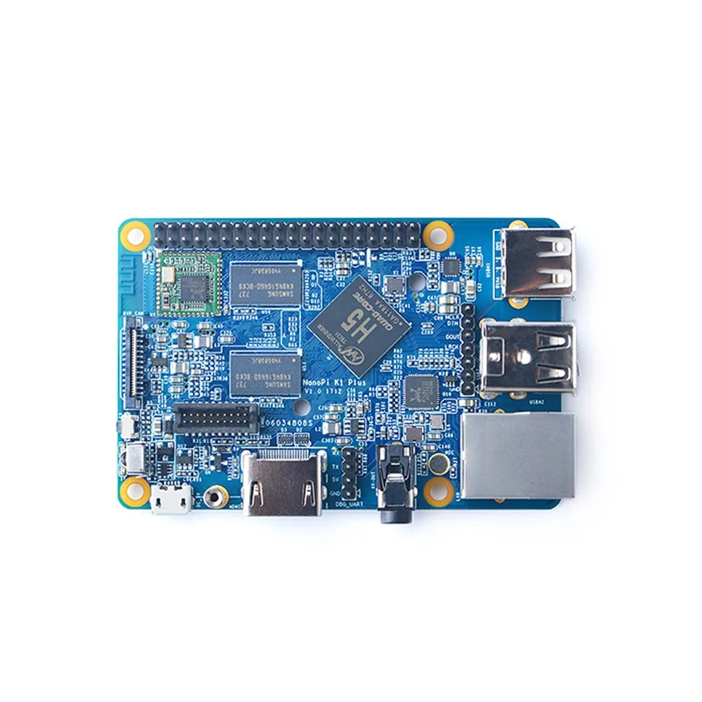  NanoPi K1 Plus Allwinner H5 Quad-core 64-bit A53 Mali450 2GB DDR3 RAM WIFI HDMI RTL8211E Gigabit Et