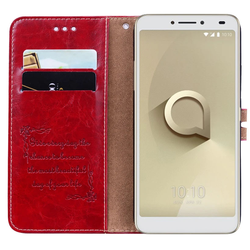 Новейший кошелек чехол для Alcatel 3 V 5099D кожаный мобильного телефона на заднюю