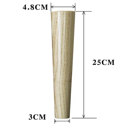 Твердые деревянные ножки для мебели ТВ шкаф ноги кровать стол стул диван табурет ножки деревянный прикроватный шкаф шкафы ножки с винтами - Цвет: D5