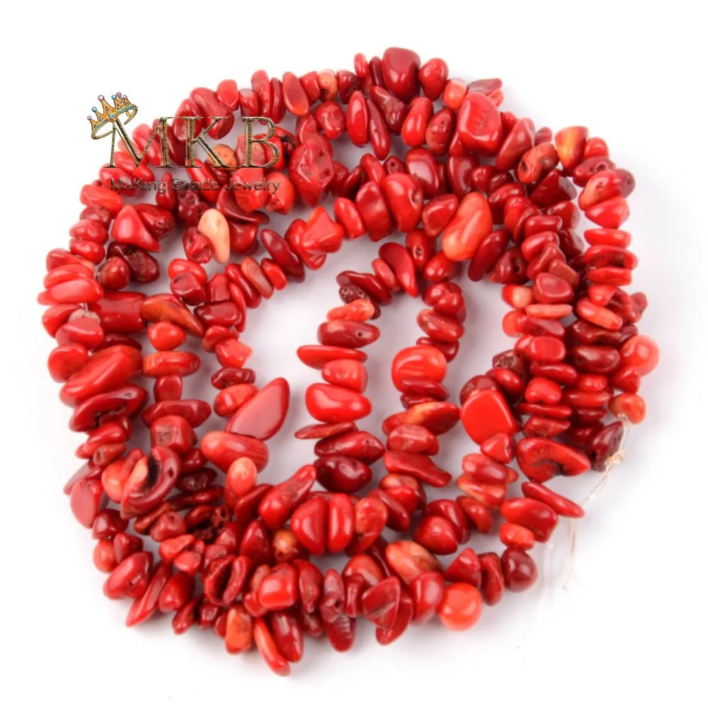 

5mm-8mm Irregular Natural Stone Red Coral Chip Beads For Jewelry Making 33inches Loose Beads Diy Bracelet Necklace Wholesale
