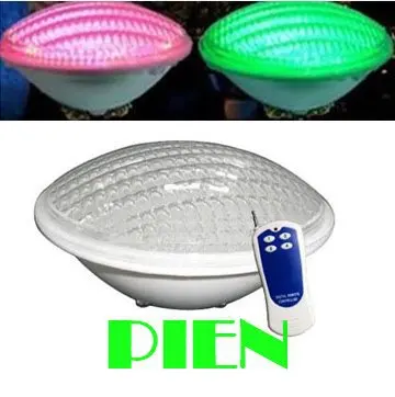 

54W RGB Par 56 led underwater light Par56 swimming pool bulb piscina focos led exterior luz+remote control 12V by DHL 4pcs