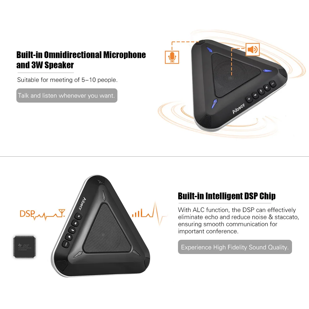 Aibecy 360De MST-A1S usb ميكروفون مكبر الصوت لاقط دعم سكايب msn qq لجهاز الهاتف المحمول