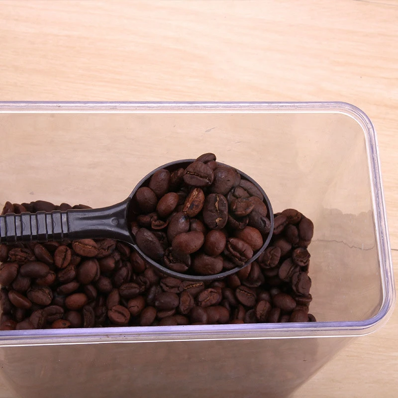 

10g Measuring Tamping Coffee Scoop Tamper Black Espresso Stand Plastic PC Multifunctional Coffee Spoons Goji Tea Seasoning Spoon