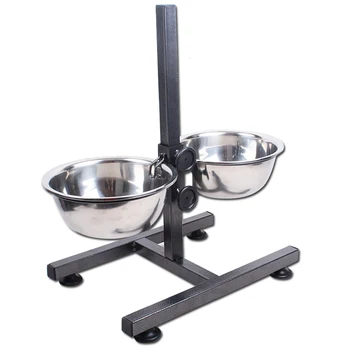 Dog Stainless Steel Double Bowl CW20 1