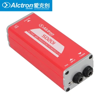

Alctron SD201 Professional DI box used in guitar recording and stage performance, acoustic and electric guitar