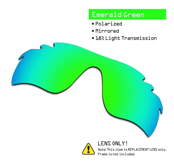 SmartVLT Замена поляризованных линз для Oakley Radarlock путь солнцезащитные очки с отверстиями-несколько вариантов - Цвет линз: Green-ShieldCoat