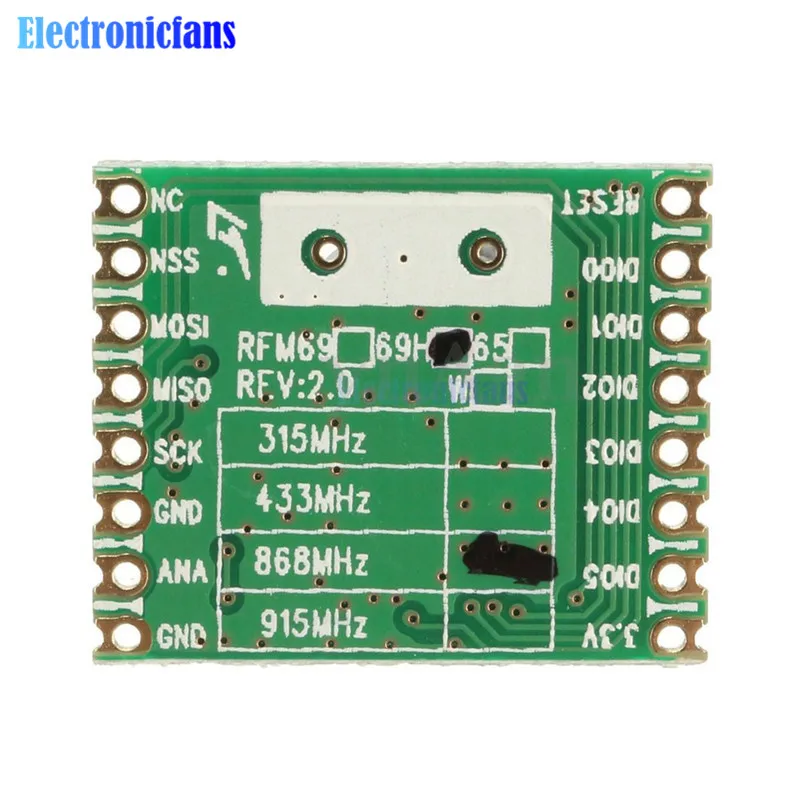 RFM69W RFM69CW RFM69HW 433 МГц 868 915 МГц RF Беспроводной трансивер Температура Сенсор модуль HopeRF FSK низкая Мощность модуль