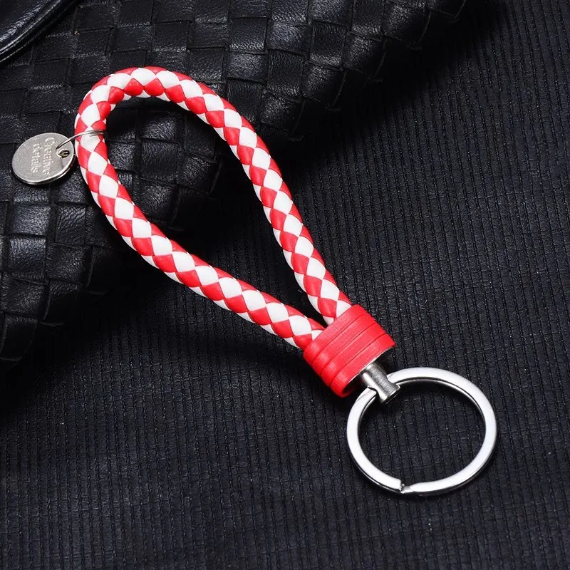 BOYULIGE 2018 Trendy Keychain Leather Braid 12 Color