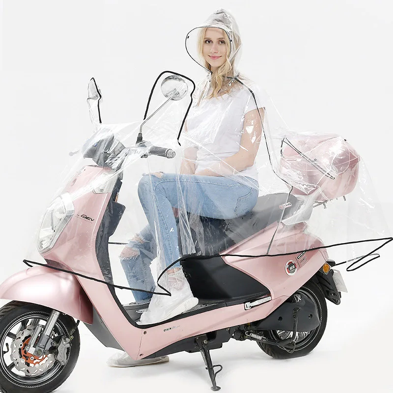 Yuding пластиковый велосипедный плащ прозрачный дорожное пончо мотоцикл/электромобиль дождевик для женщин \ мужчин со светоотражающими полями
