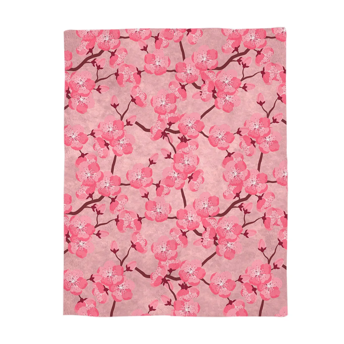 Japanese Printed blanket Geisha Woman Portrait Traditional Asian Kimono