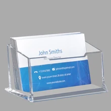 Настольная визитная карточка коробка прозрачный пластик PP карточная база Бизнес Простой бизнес держатель для карт приемная полка офисные принадлежности