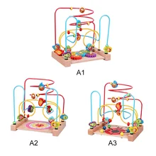 Счеты круги счеты проводной ЛАБИРИНТ горки Образовательные Деревянные математические игрушки для детей подарок на день рождения