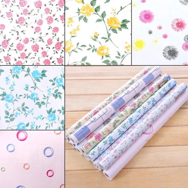 Rayuan Fl Self Adhesive Drawer Liner Wall Sticker Kitchen Rayuan Fl Self Adhesive Drawer Liner Wall Sticker Kitchen Cabinet Table Shelf Contact Paper Wallpaper Mural 45x200cm