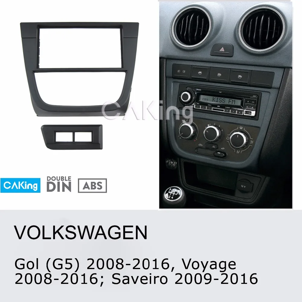 Автомобильная Радио панель для VOLKSWAGEN GOL(G5), Voyage 2008-; Saverio 2009- Dash комплект наборная доска консоль пластина адаптер рамка