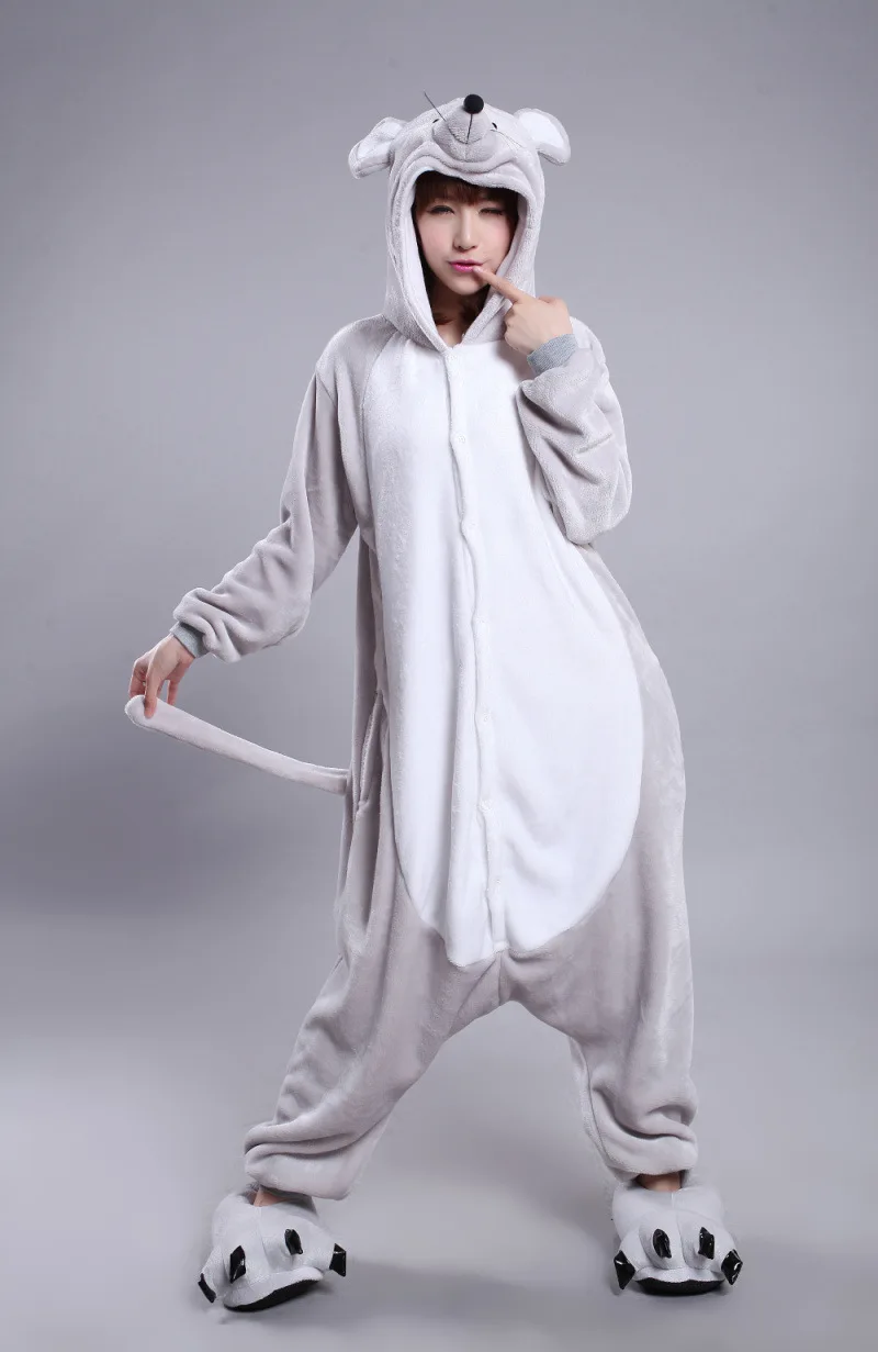 Adults Flannel Kigurumi Animal Costume Womens or Men's Onesies Pajama for Halloween Carnival Party cosplay costumes kigurumi pajamas