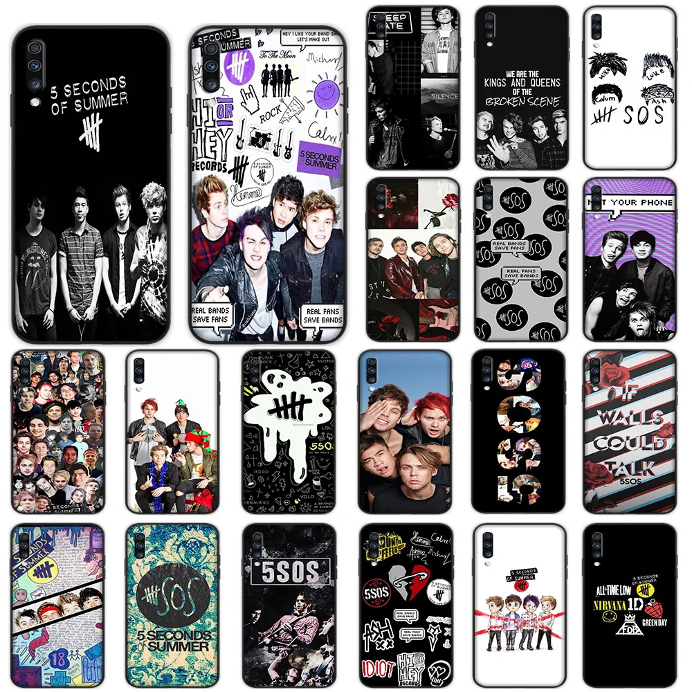 

Seconds of Summer 5SOS Soft Case for Samsung Galaxy A5 A6 A7 A8 A9 Plus A10 A20 A30 A40 A50 A60 A70 M40 Cover