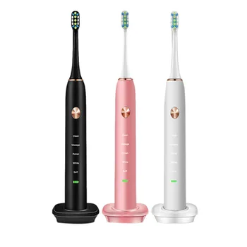 

Ultrasonic Sonic Toothbrush Electric Tooth Brush Automatic Upgraded USB chargeable Adult Waterproof IPX7 5 Cleaning Mode