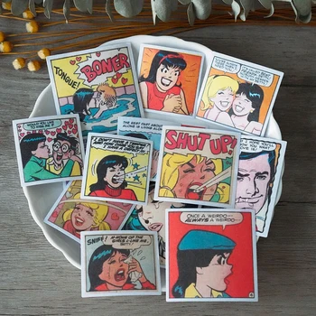 

55 pcs translusent junkjournal vintage style scrapbooking sticker Betty
