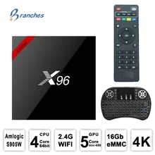 X96 X96W Android 7.1 TV Box WiFi S905W smart tv box android 2GB ram Quad Core Set-top Box tvbox 4K Media Player X 96 set-top box