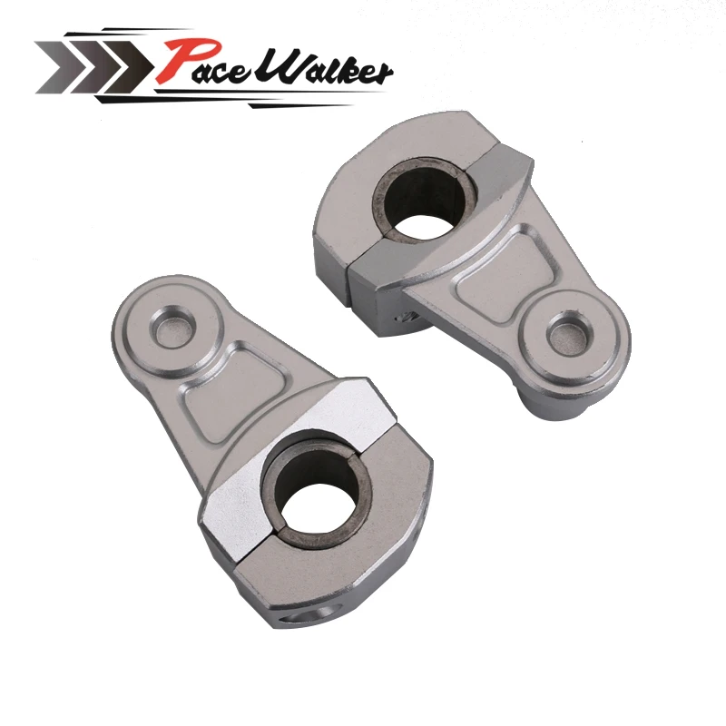 

New 2 Color Universal Motorcycle Handlebar Riser 7/8" 22mm 28mm Bars Clamp Anodized 2 Inch Pivoting For Yamaha suzuki Honda