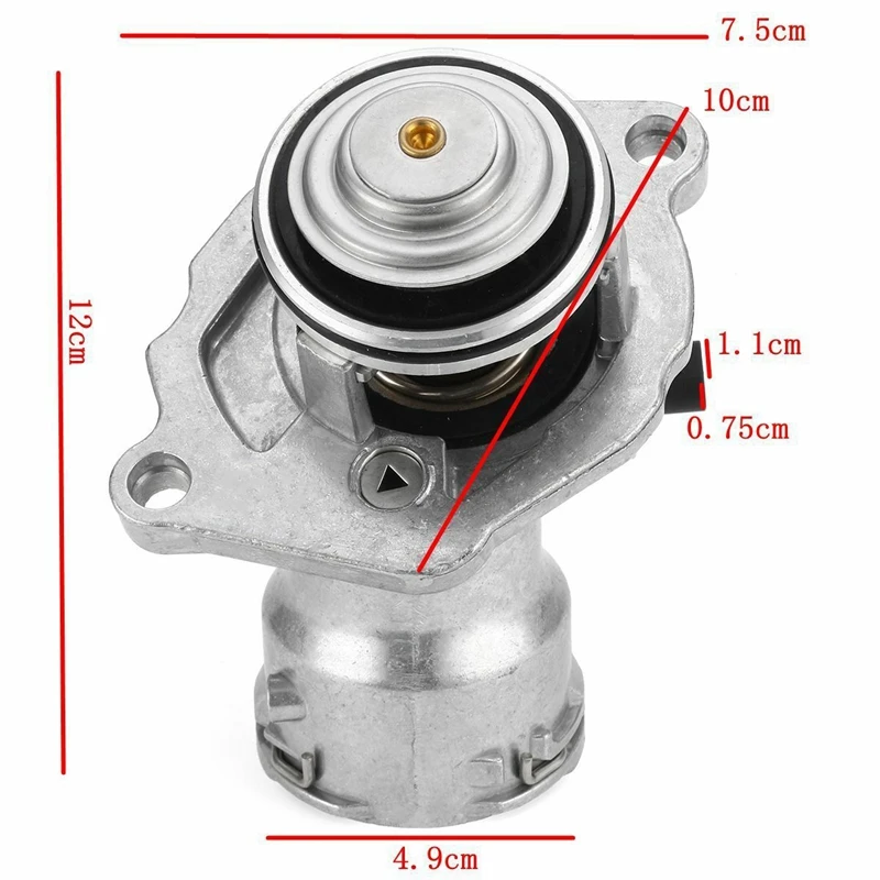 Термостат охлаждающей жидкости двигателя с датчиком и прокладкой для Mercedes Benz C280 C300 Slk300