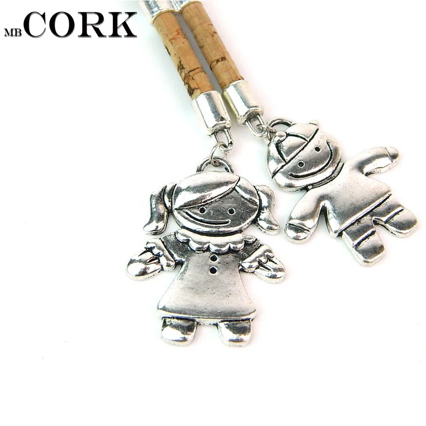 MB Cork португальская пробка keychain natural cork boy и брелок для девушек. Оригинальные