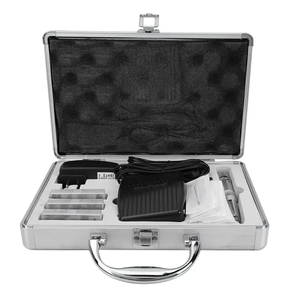 

New Eyeliner Tattoo Kit Set Semi-permanent Eye brow Lip Eyeliner Tattoo Machine Microblading With Foot Pedal Set Tattoo Supplies