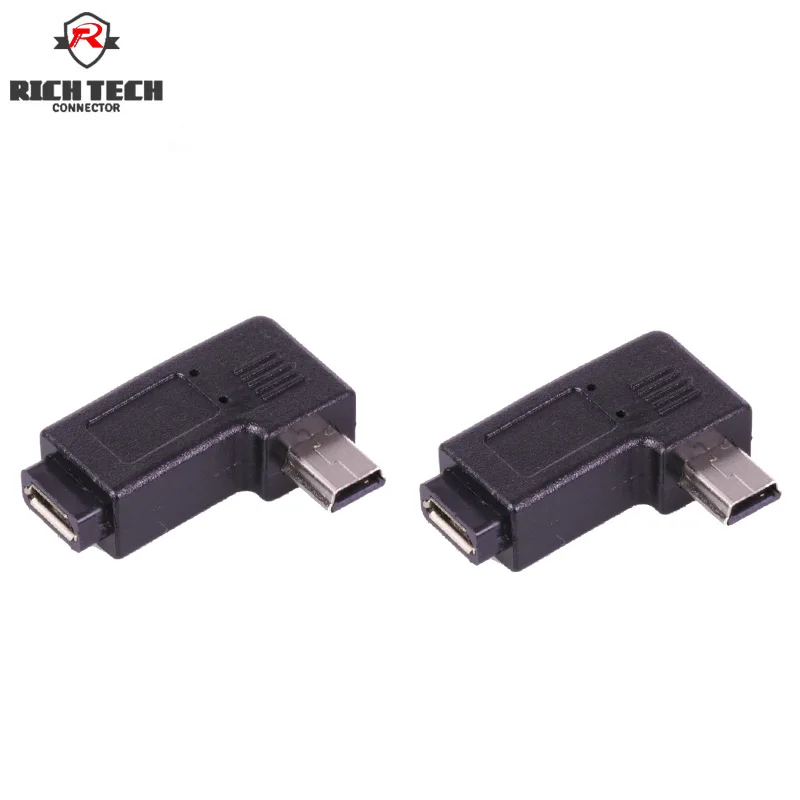 

USB connector micro USB female jack to mini USB male plug adapter/converter
