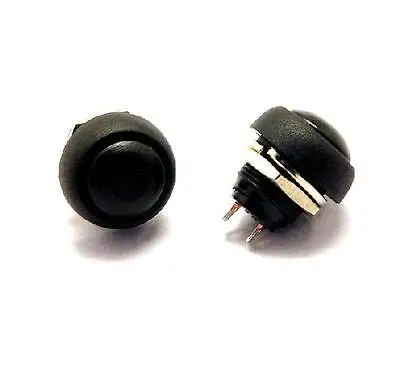 

DHL/EMS 200 PCS Black 12mm Waterproof momentary Push button Switch Mini Round Switch j33