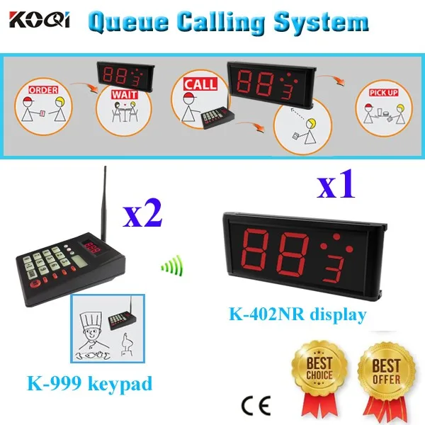 K-999 K-402NR 1+2 Guest Coaster Pager System