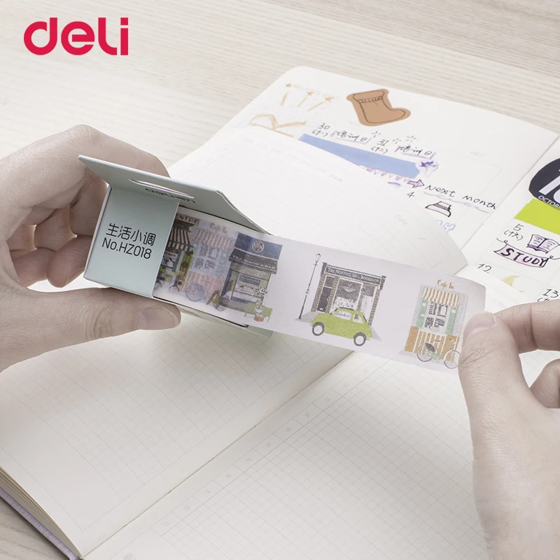 Deli 30 мм * 7 м милые японские Маскировочные васи ленты декоративная клейкая лента DIY