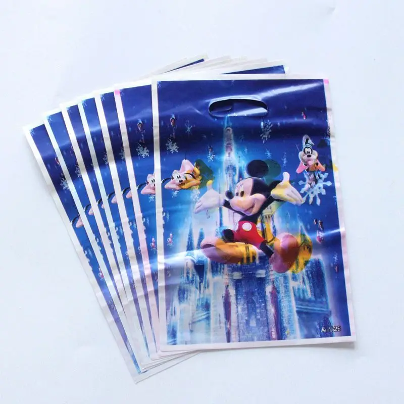 

20pcs/lot Gift bag Loot bag Mickey Mouse Kids Birthday party supply event party supplies party Decoration Set candy bag