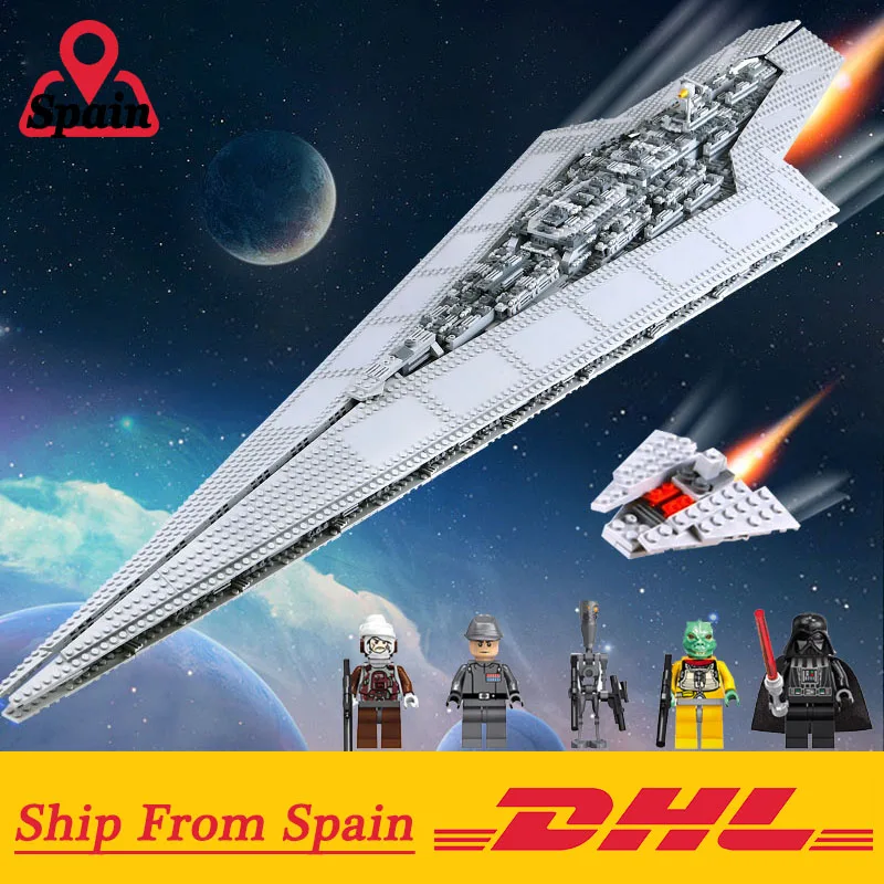 

DHL 05027 05028 Start Wars Super Star Destroyer Imperial Star Ship Building Block Brick Compatible 10030 10221