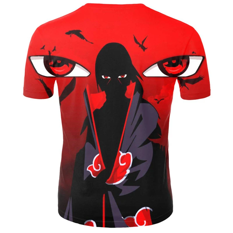 Hip Hop Men/Women t shirt Anime Naruto Short Sleeve Funny 3D Print T-Shirt Summer Tops Tees Boys Streetwear Tee Shirts Plus S