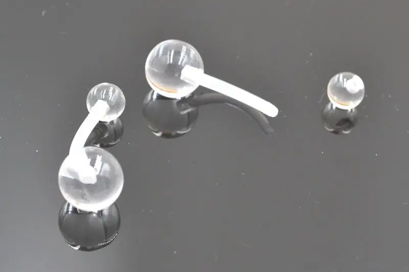 50pcs Body Piercing Jewelry Clear Flexible BIO Navel Belly Button Ring