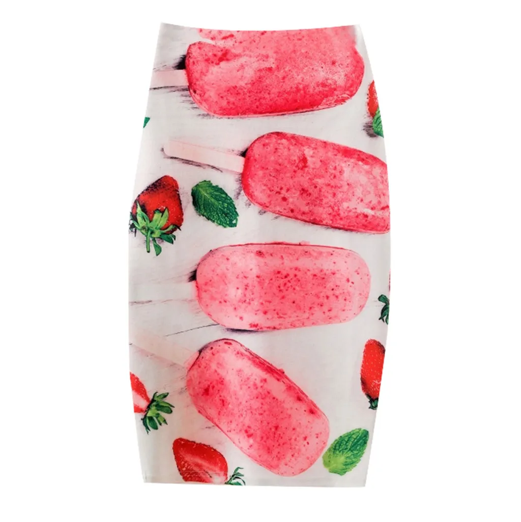 

Fashsiualy Sexy Women Fashion summer long high waist skirt Floral Printed Sunsuit Casual Skirt Plus Size Female Holiday Style