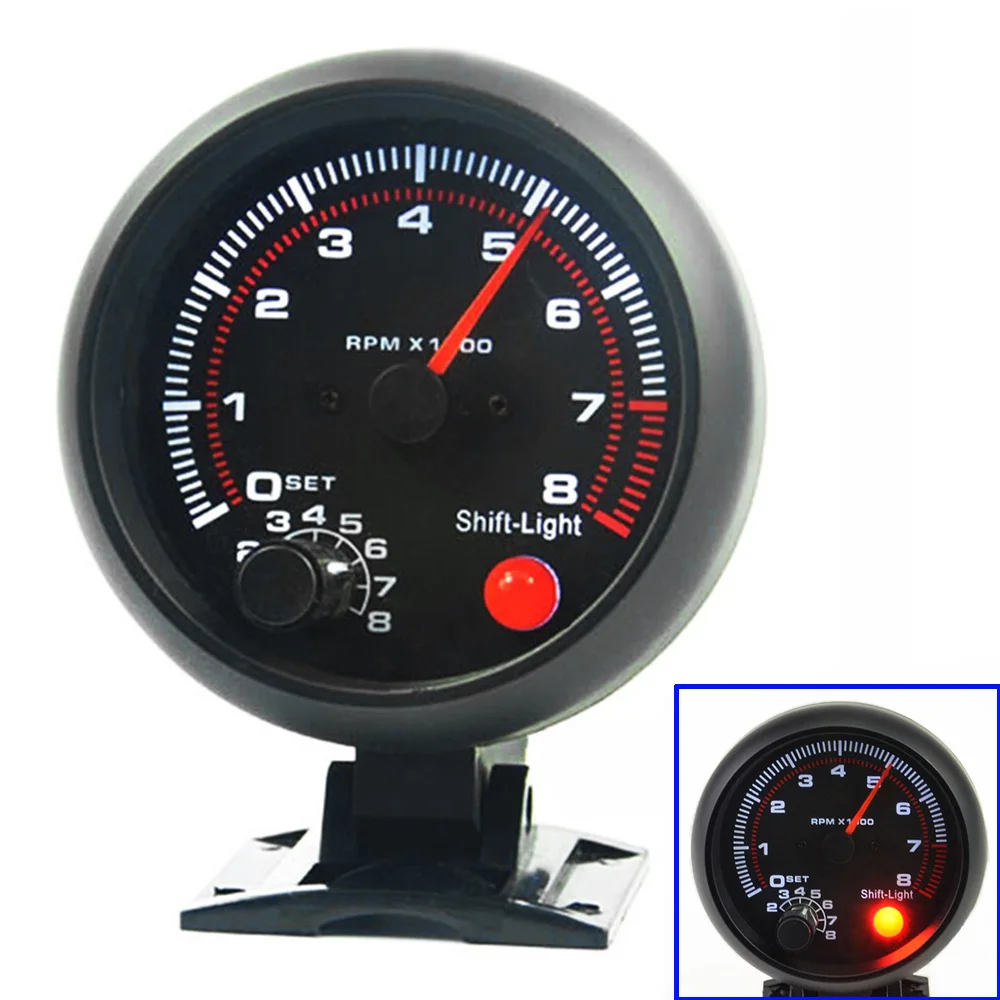 Aliexpress.com : Buy 3.75 Inch 95mm Car Tachometer 0 8000