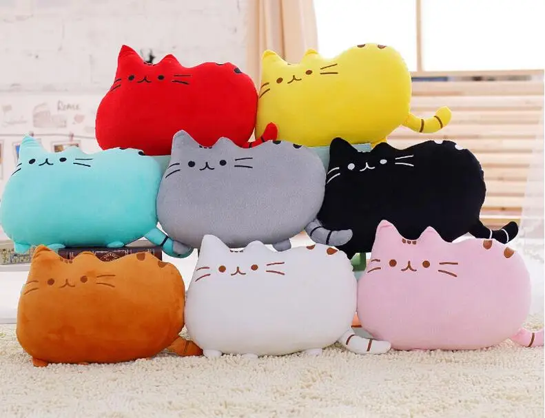 

Soft Cute Cat Throw Pillow Stuffed Plush Doll Toy Gift Back Cushion Sofa Car Home Decoration Throw Pillow Cushion Home Textile