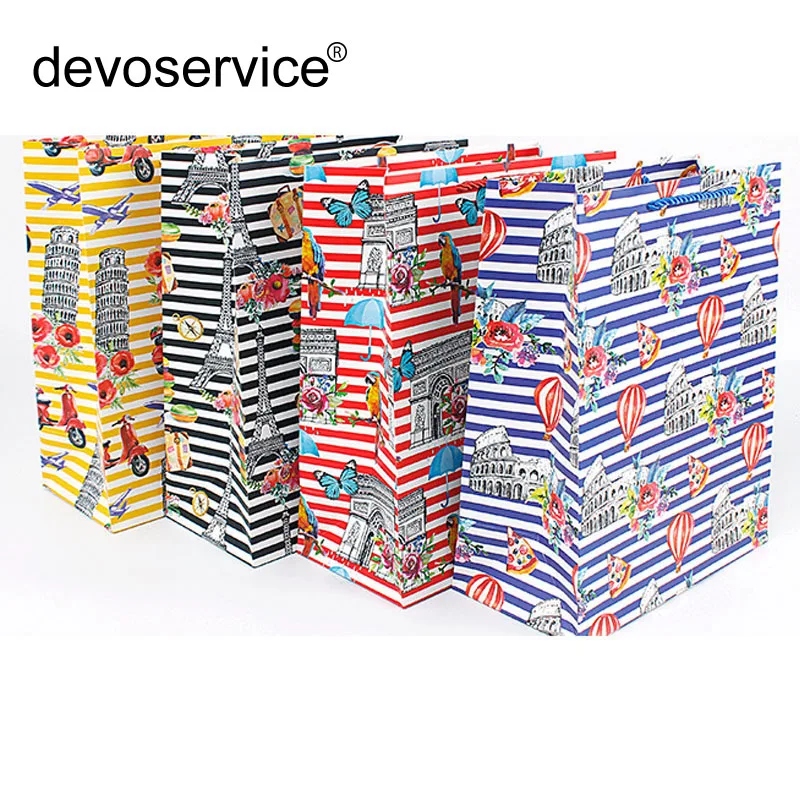 

Creative Landscape Gift Bags Wrapping Supplies Paper Bag Sweets And Candy Bar Packing Pouches Birthday Party Cake Decoration