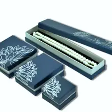 Синий винтажный ювелирный картридж кольцо/браслет/кулон/ожерелье коробка ювелирные изделия упаковка и дисплей костюм чехол